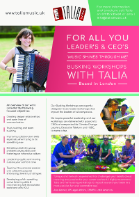Talia Busking Workshops